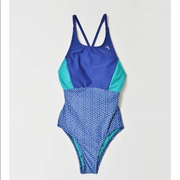JOYLAB HIGH NECK CROSS LAB ONE PIECE SWIMWEAR XS - Picture 1 of 2